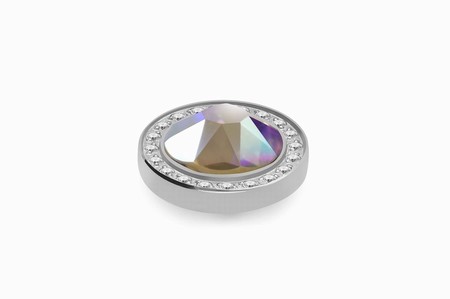 Qudo Silver Topper Canino Deluxe 10.5mm - Crystal Aurora Boreale